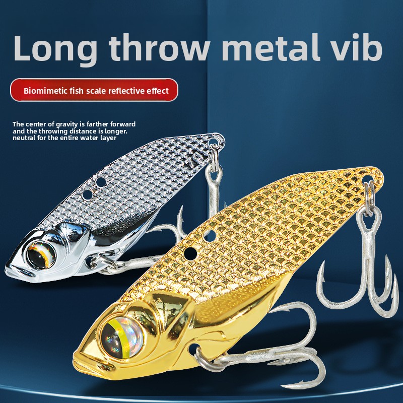 Le Xin Yuan Zinc Alloy Artificial Hard Bait Bionic Rattlesnake Vib Lure Mouth Perch Bait Without Hooks Wholesale – Hard Lure – view 4