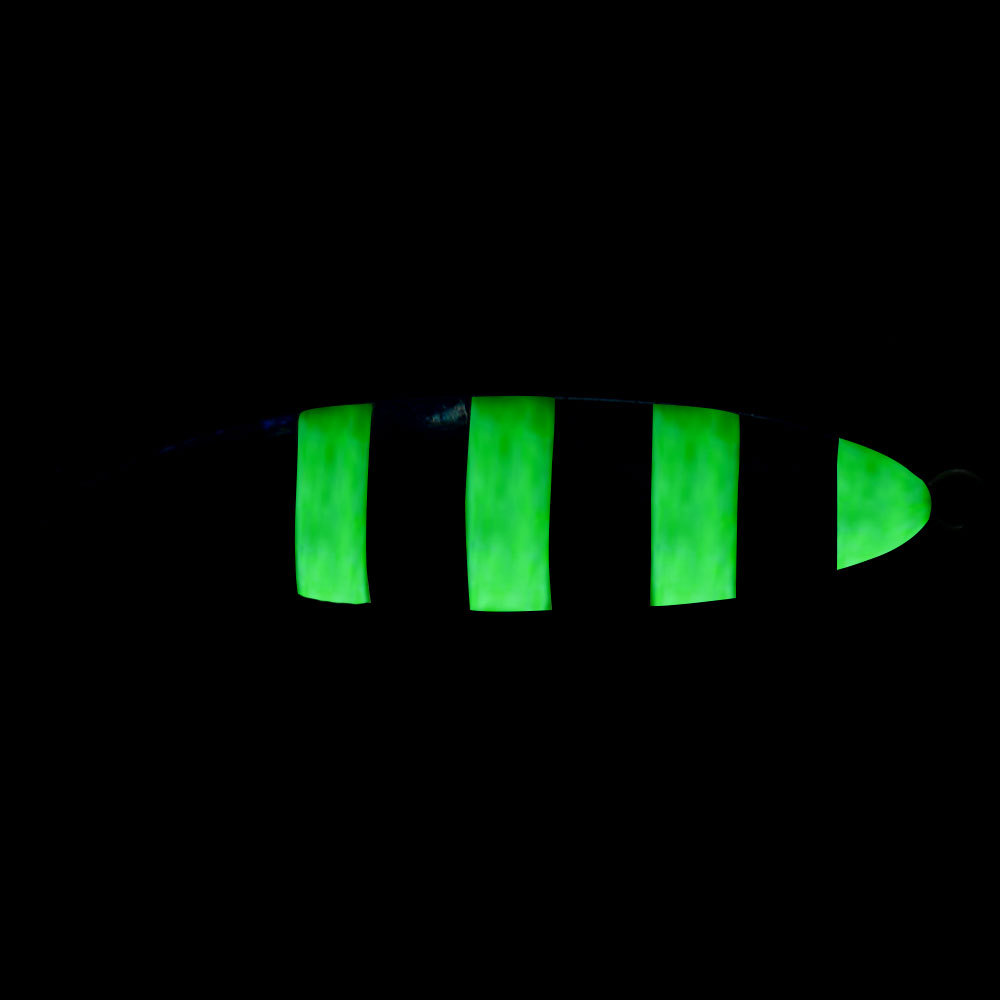 New Laser Glow Metal Jig Lure Heavy Weight Sinking Double Hook Fall Fishing Bait – Hard Lure – view 3