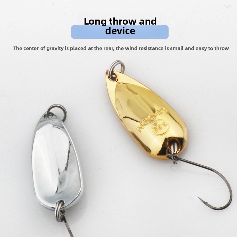 Cicada Zinc Alloy Lure Mouth Sequin Micro-object Bait Bouth Blue Striped White Bass Artificial Hard Bait Hooks Single Pack – Spoon & Spinner – view 3