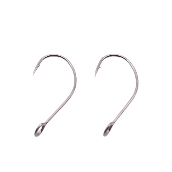 Aojin Blood Groove Feather Treble Hooks Triple Strengthened Big Eye Horse Mouth Lure Fishing Gear 50 Pack – Fishhook – view 5