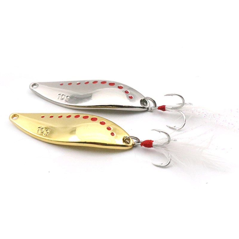 New Leech Sequins Long-Distance Lure Zinc Alloy Artificial Hard Bait for Bass with Hooks – Spoon & Spinner – view 1