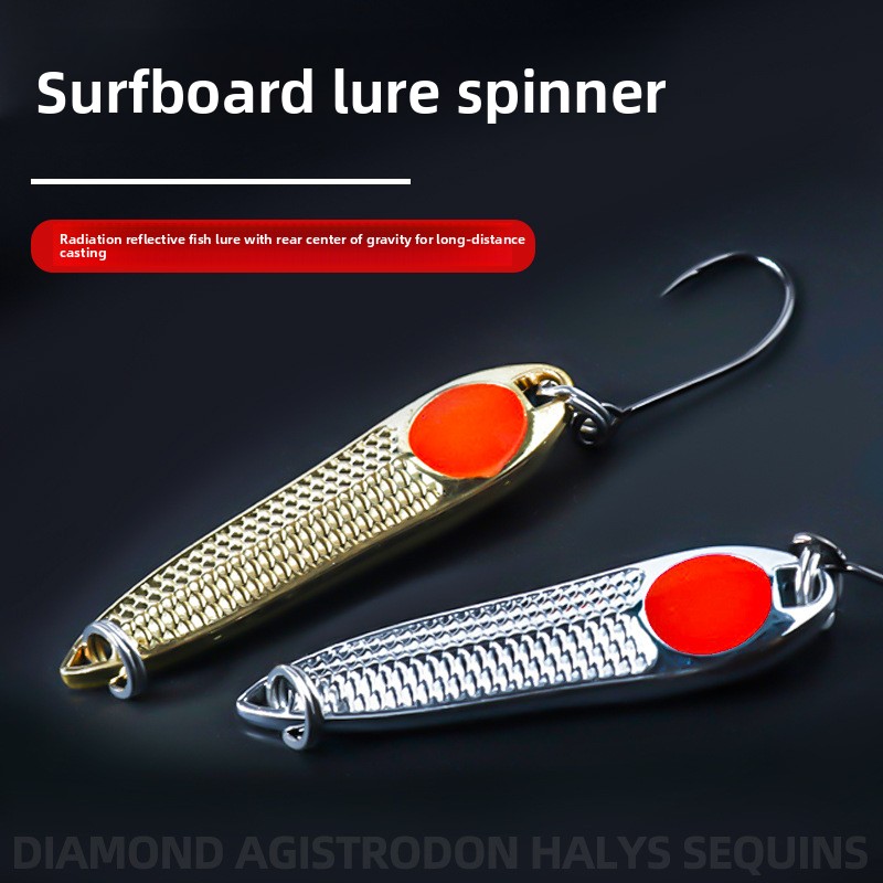 Surfboard Luya Sequins Bait Horse Mouth Melon Seeds Beak Green Bass Special Artificial Hard Bait Zinc Alloy Hooks Customization – Hard Lure – view 5