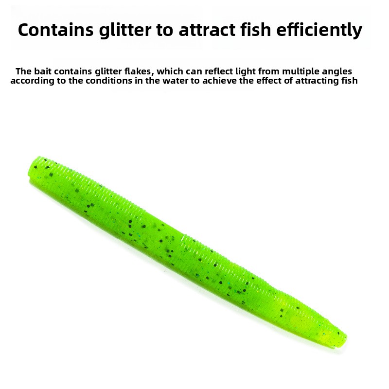 Lure PVC Bass Soft Bait Worm Lead-Free Fishing Bionic Artificial 8-Piece Pack – Worms & Grubs – view 3