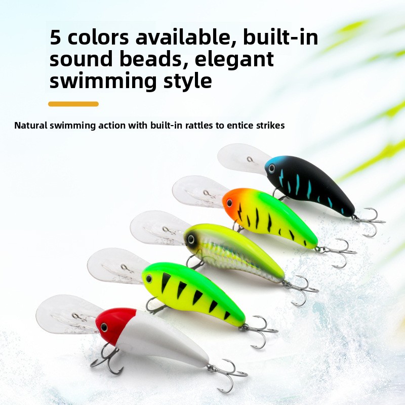 ABS Floating Water Mino Middle Deep Diving Kvd Rock Fat Man Sea Fishing Artificial Hard Bait 5XD6XD Lure Bait – Crankbait – view 4