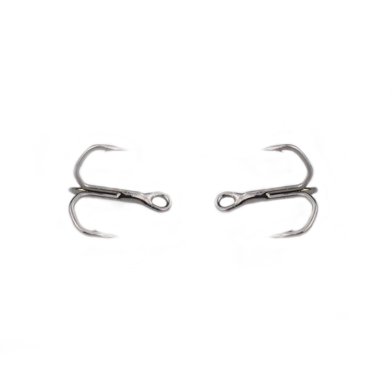 4X Reinforced Heavy Duty Treble Hook, Triangle Sharp Barbed Treble Anchor Hook, Multi Sizes 50 Pcs Pack Fishing Hooks – Fishhook – view 5