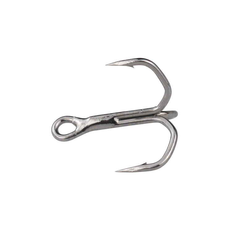 4X Reinforced Heavy Duty Treble Hook, Triangle Sharp Barbed Treble Anchor Hook, Multi Sizes 50 Pcs Pack Fishing Hooks – Fishhook – view 1