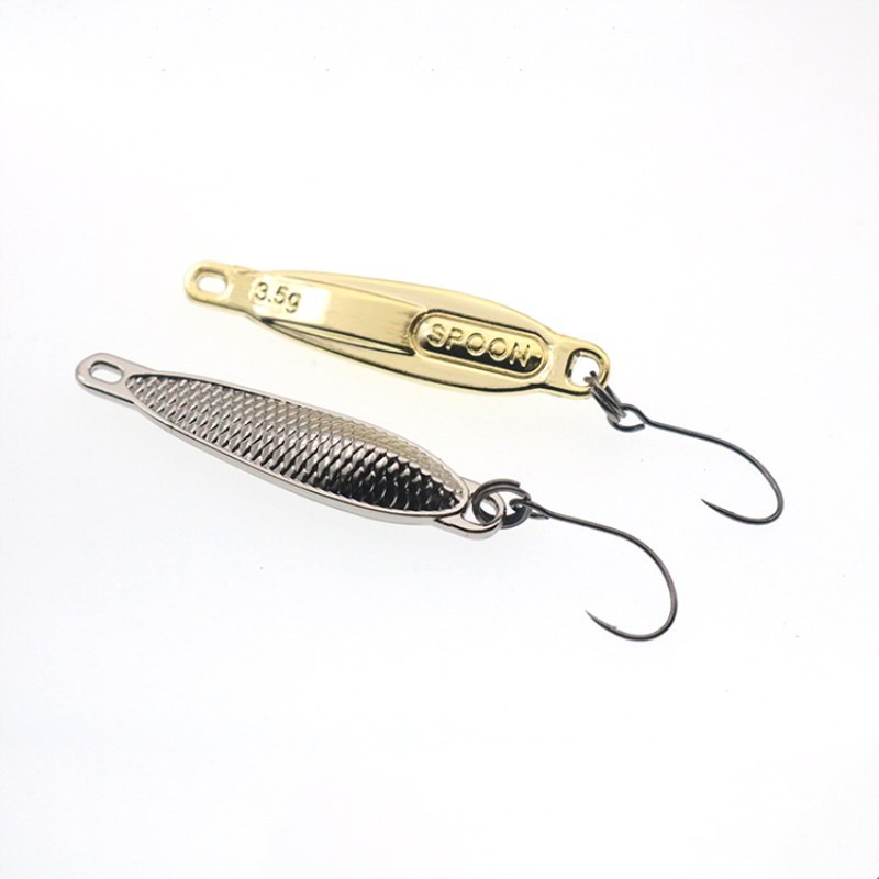 Zinc Alloy Artificial Hard Bait Lure Minnow for Perch Green Striped White Cocked Mouth Bionic Fake Bait – Spoon & Spinner – view 1