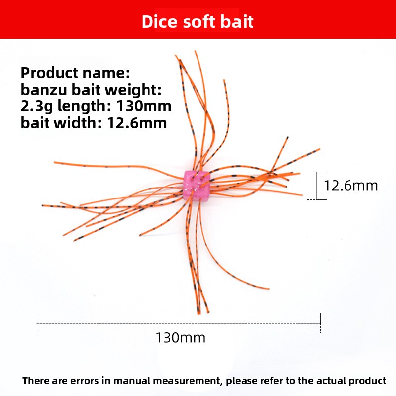 Custom New Dice Bait Black Pit God Handmade DIY Lead Without Hooks Mandarin Fish Bass Mouth Lure Artificial Soft Bait – Other Soft Lure – view 2