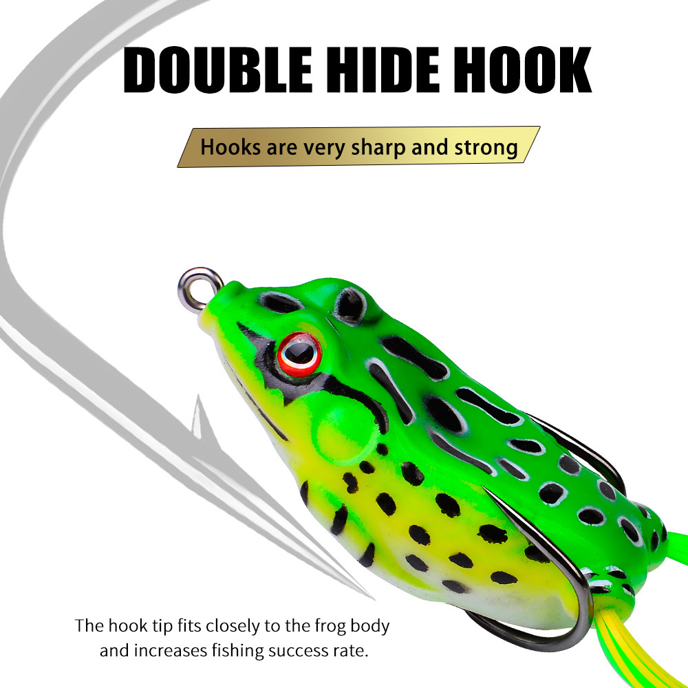 Customized Thunderfrog Lure Vib Bait Set Copper Artificial Soft Bait Simulation Frog Blood Slot Hook Modification Special – Frog – view 3
