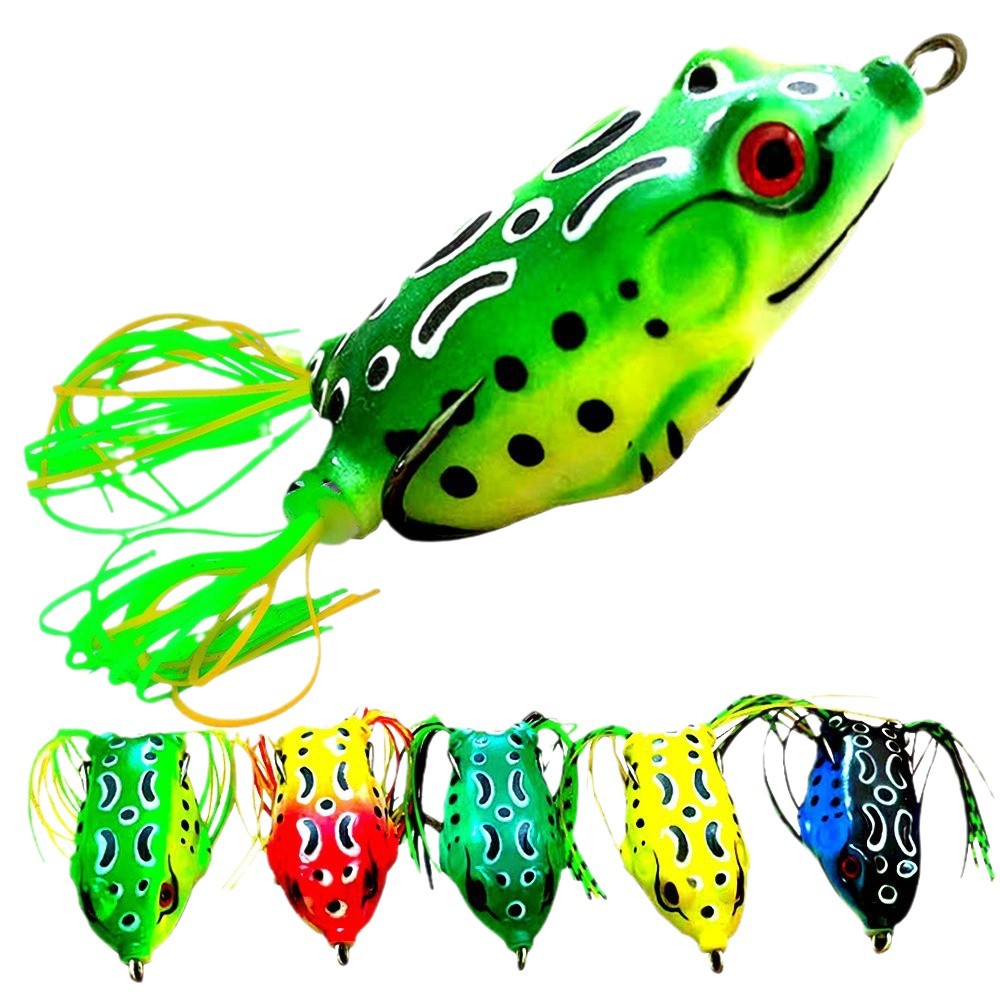 Customized Thunderfrog Lure Vib Bait Set Copper Artificial Soft Bait Simulation Frog Blood Slot Hook Modification Special – Frog – view 5