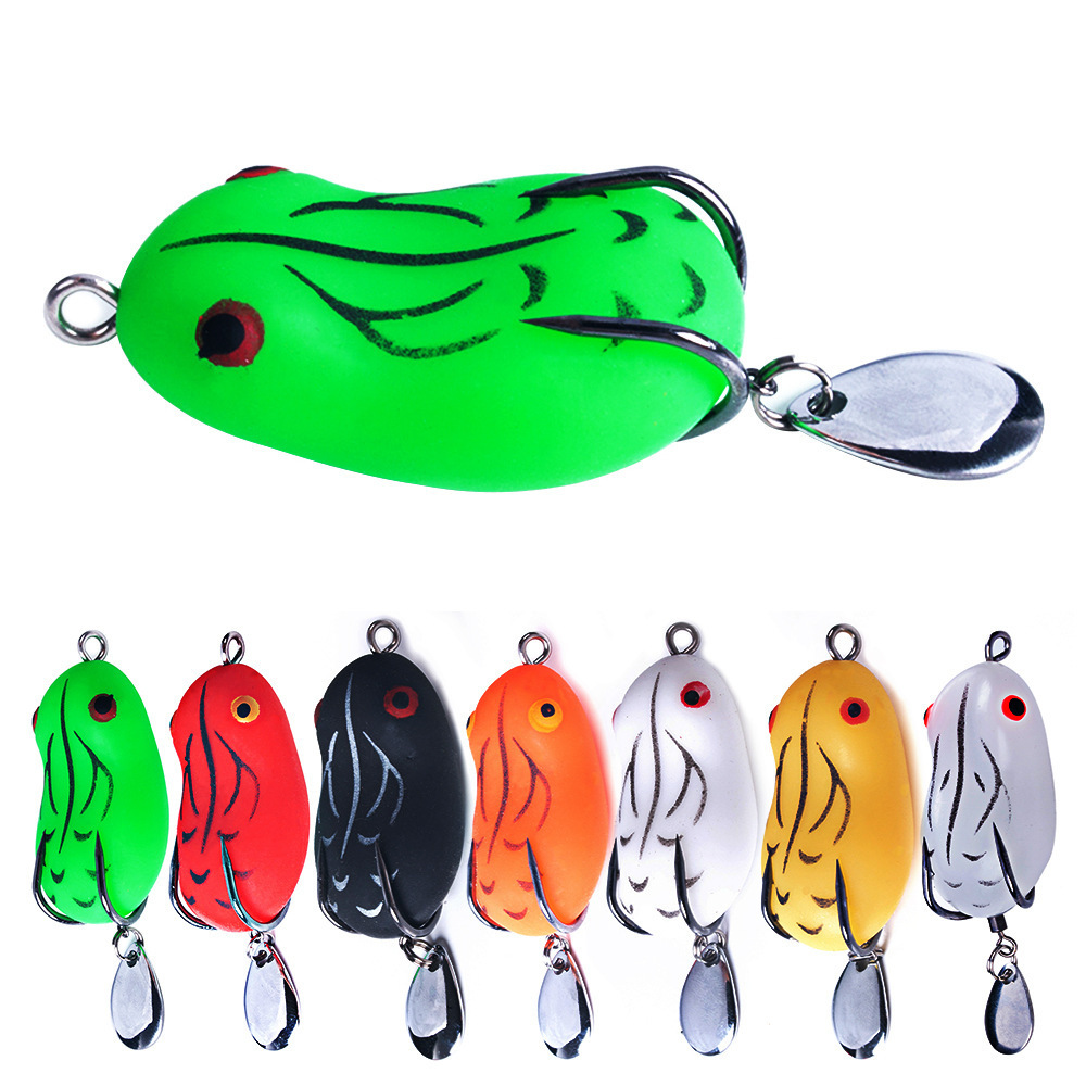 Customized Thunderfrog Lure Vib Bait Set Copper Artificial Soft Bait Simulation Frog Blood Slot Hook Modification Special – Frog – view 4