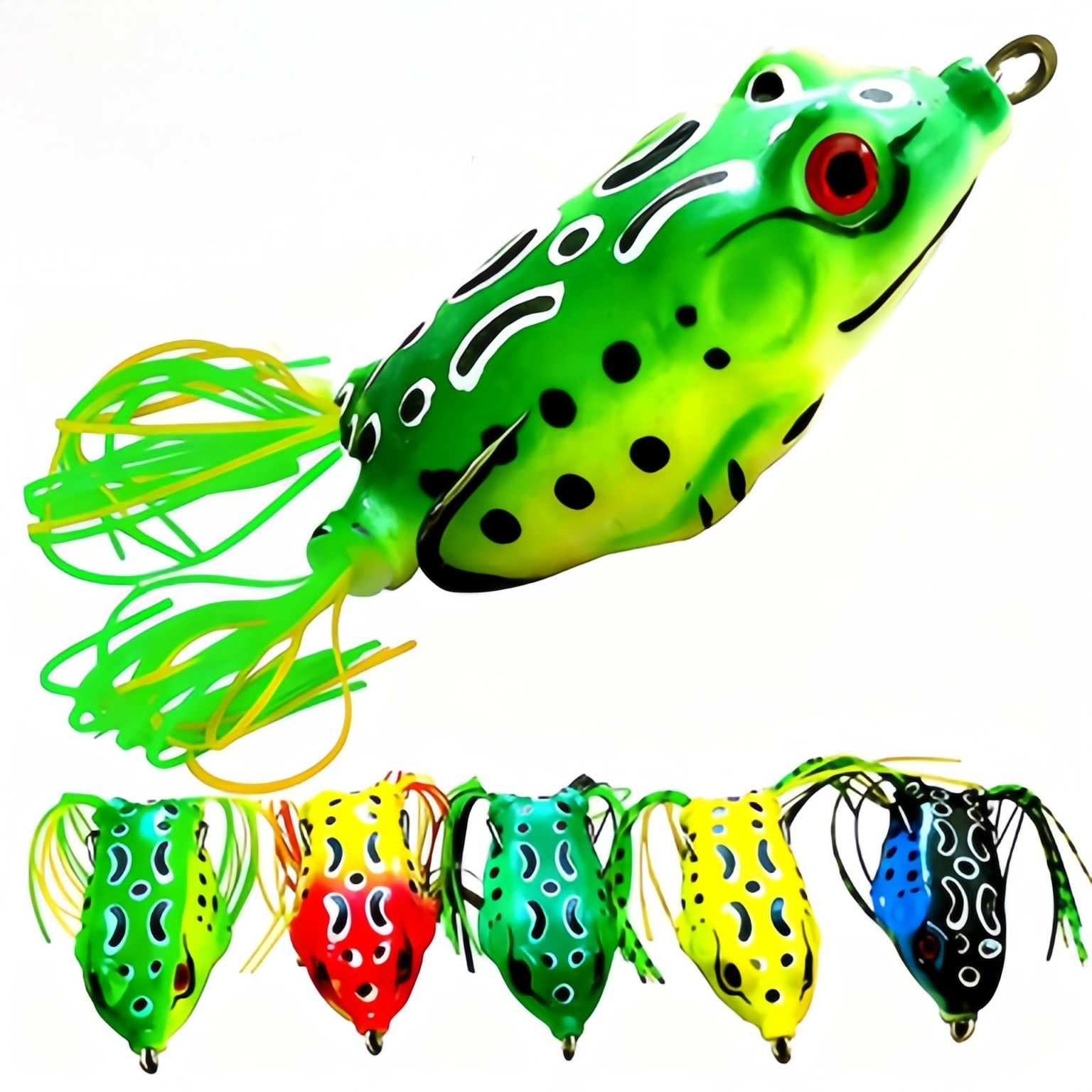 Customized Thunderfrog Lure Vib Bait Set Copper Artificial Soft Bait Simulation Frog Blood Slot Hook Modification Special – Frog – view 1
