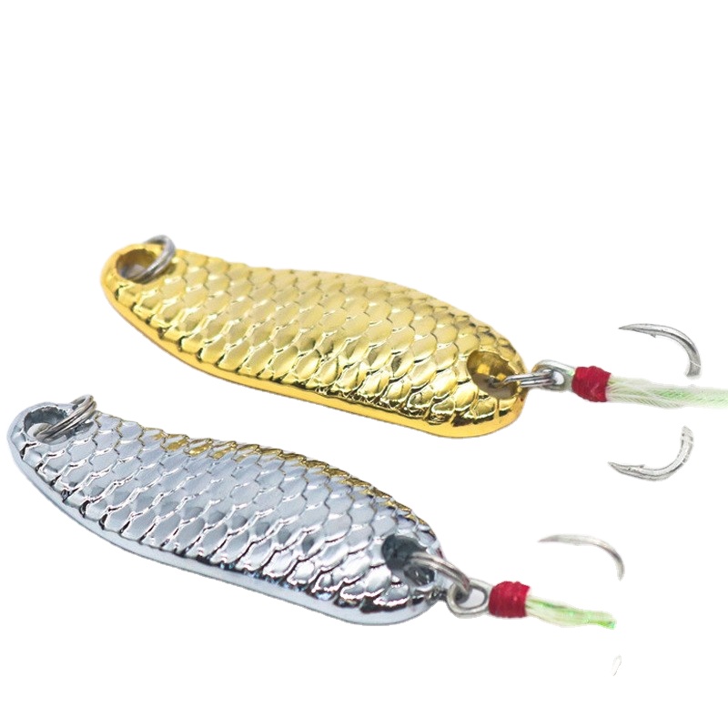 Long Scale Sequin Zinc Alloy Artificial Hard Bait Hooks Long-cast Bass Bait Single/20 Pack – Spoon & Spinner – view 1