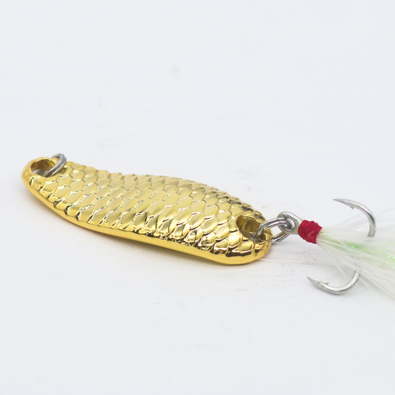 Long Scale Sequin Zinc Alloy Artificial Hard Bait Hooks Long-cast Bass Bait Single/20 Pack – Spoon & Spinner – view 5