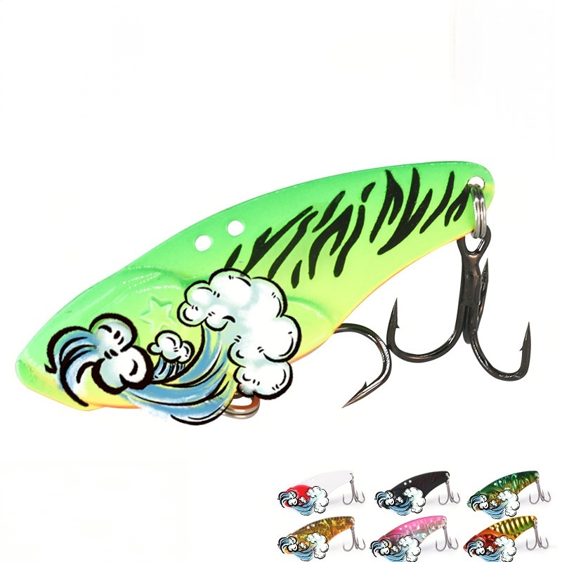 Custom Metal Vib Dragon Tooth Luya Artificial Hard Bait Lure Fishing Gear for Far Cast with Hooks Wholesale – VIB – view 1