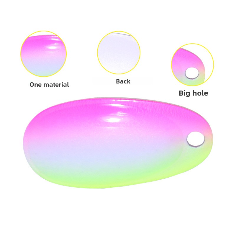 Lure Thunderfrog Luya Bait Horse Mouth Sequin Color Noise Film Micro-object Bionic Artificial Hard Bait Stainless Steel – Spoon & Spinner – view 4