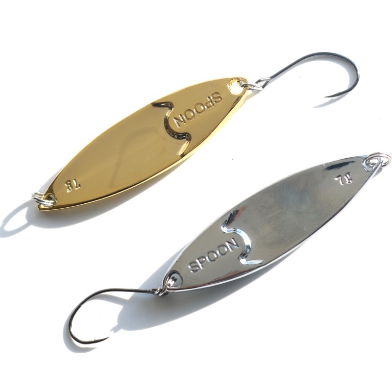 Lure Scale Leech Sequin Zinc Alloy Artificial Hard Bait Fake Bait Cocked Mouth Green Perch with Hooks Wholesale – Spoon & Spinner – view 4