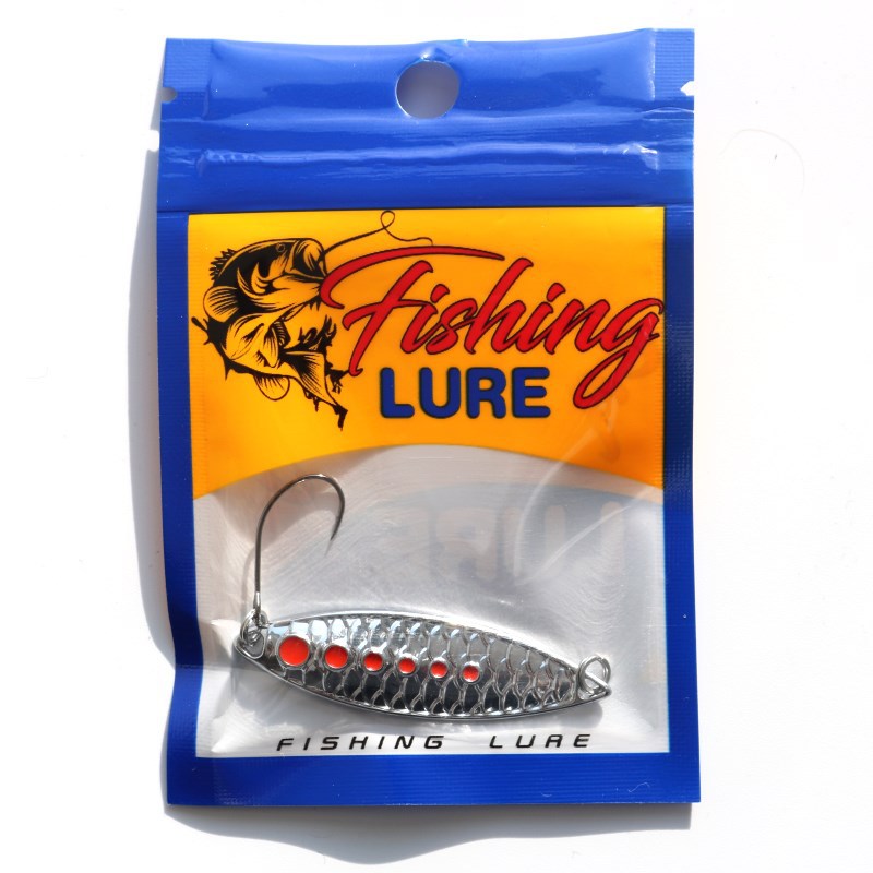 Lure Scale Leech Sequin Zinc Alloy Artificial Hard Bait Fake Bait Cocked Mouth Green Perch with Hooks Wholesale – Spoon & Spinner – view 5