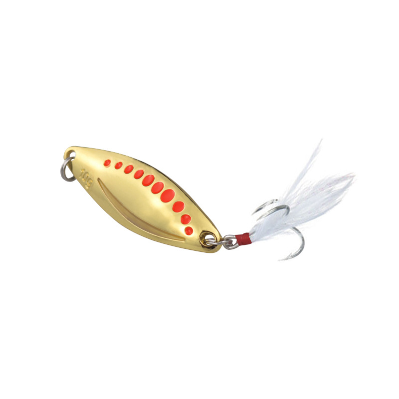 Luminous Leech Lure Sequin Bait Spoon with Hooks for Black Bass-Metal Artificial Hard Bait – Spoon & Spinner – view 1
