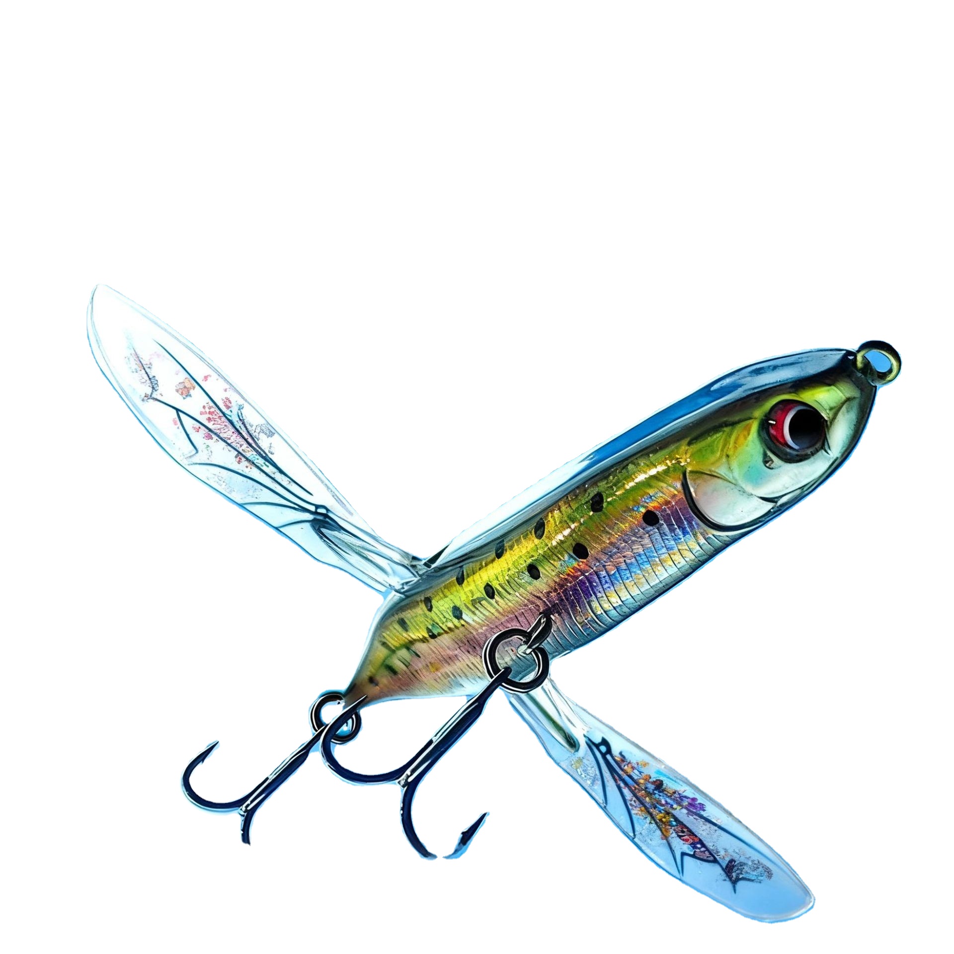 Custom Surface Tractor Dragonfly Fishing Bait Floating Swing Popper Hard Bait Lure Insect Fishing Gear Stainless Steel Perch – Pencil – view 1