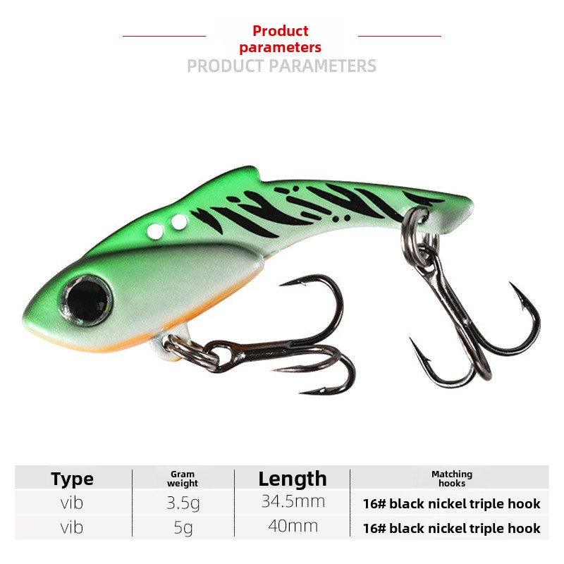 Young Falcon Vib Bait Micro-object Freshwater Fish Remote Shock Vibration Chattering Stainless Steel Artificial Fishing – VIB – view 3