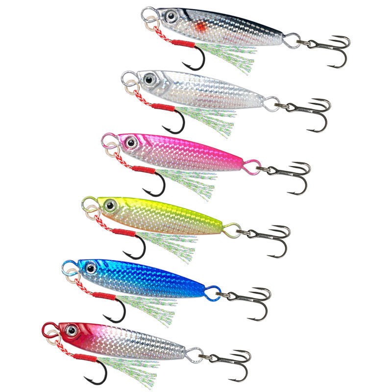 Custom ABS Falling Luya Bait Set Far-cast Fish Scale Pattern Sequin Cushion Bass Pencil Submerged Lure Fishing Gear – Metal Jig – view 5