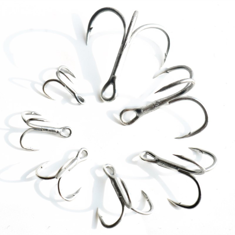 Aojin Triple Reinforced Barb Blood Groove Treble Hooks with Anti-Corrosion Rust-Resistant Plating for Saltwater Fishing 50 Pack – Fishhook – view 4