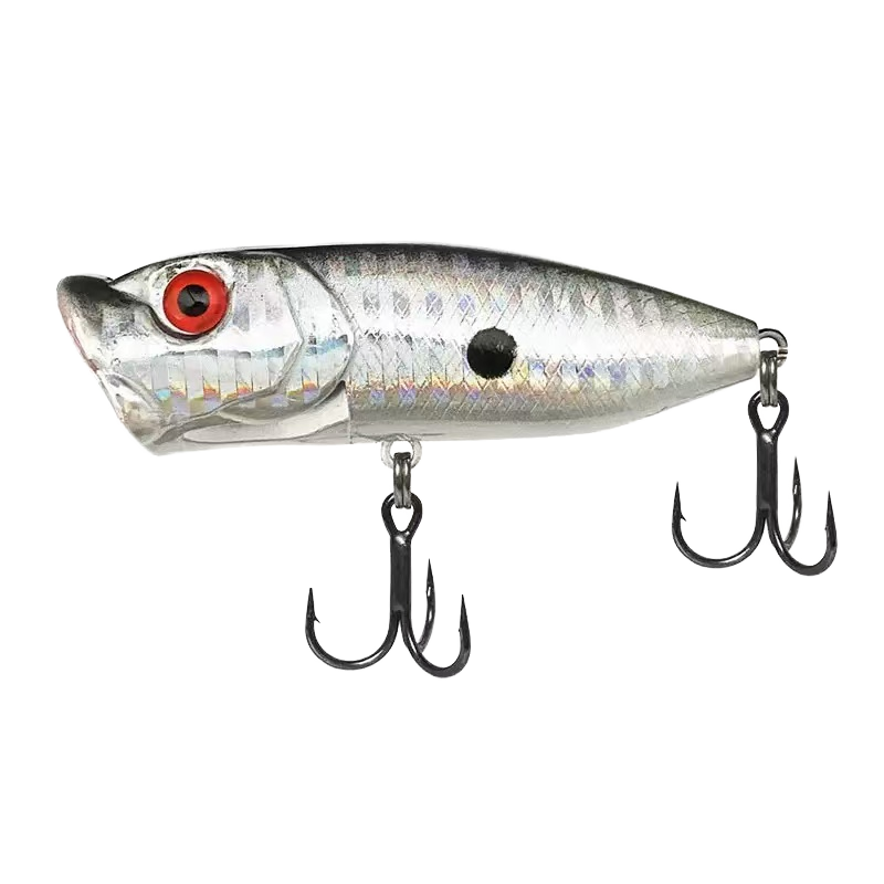 Wholesale Long Cast Topwater Popper Hard Lure, 7cm 12g Multicolor Bionic ABS Rattle Ball Glow in the Dark Fishing Bait – Popper – view 1