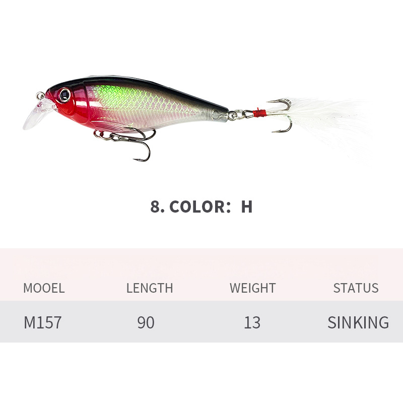 8.5cm 12.3g Minnow Fishing Lure, Bionic Imitation Artificial Bait for Freshwater and Saltwater Fishing – Minnow – view 3