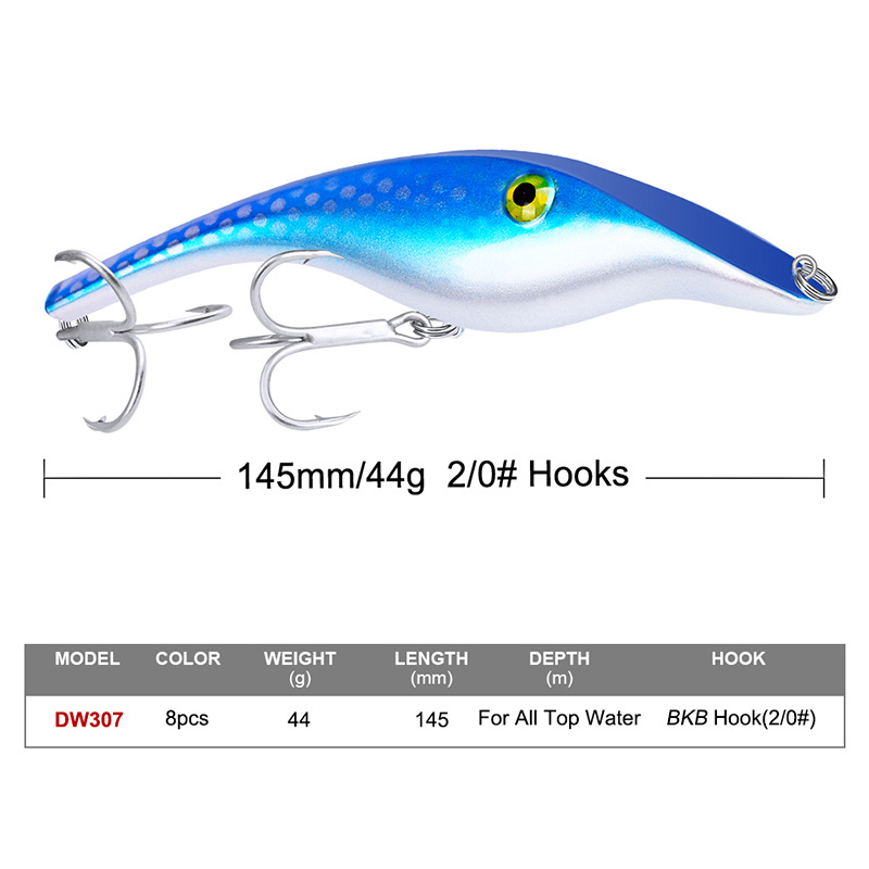 New Arrival Long Cast Saltwater VIB Lure, 41g Pencil Shape Plastic Hard Fishing Bait Wholesale – VIB – view 2
