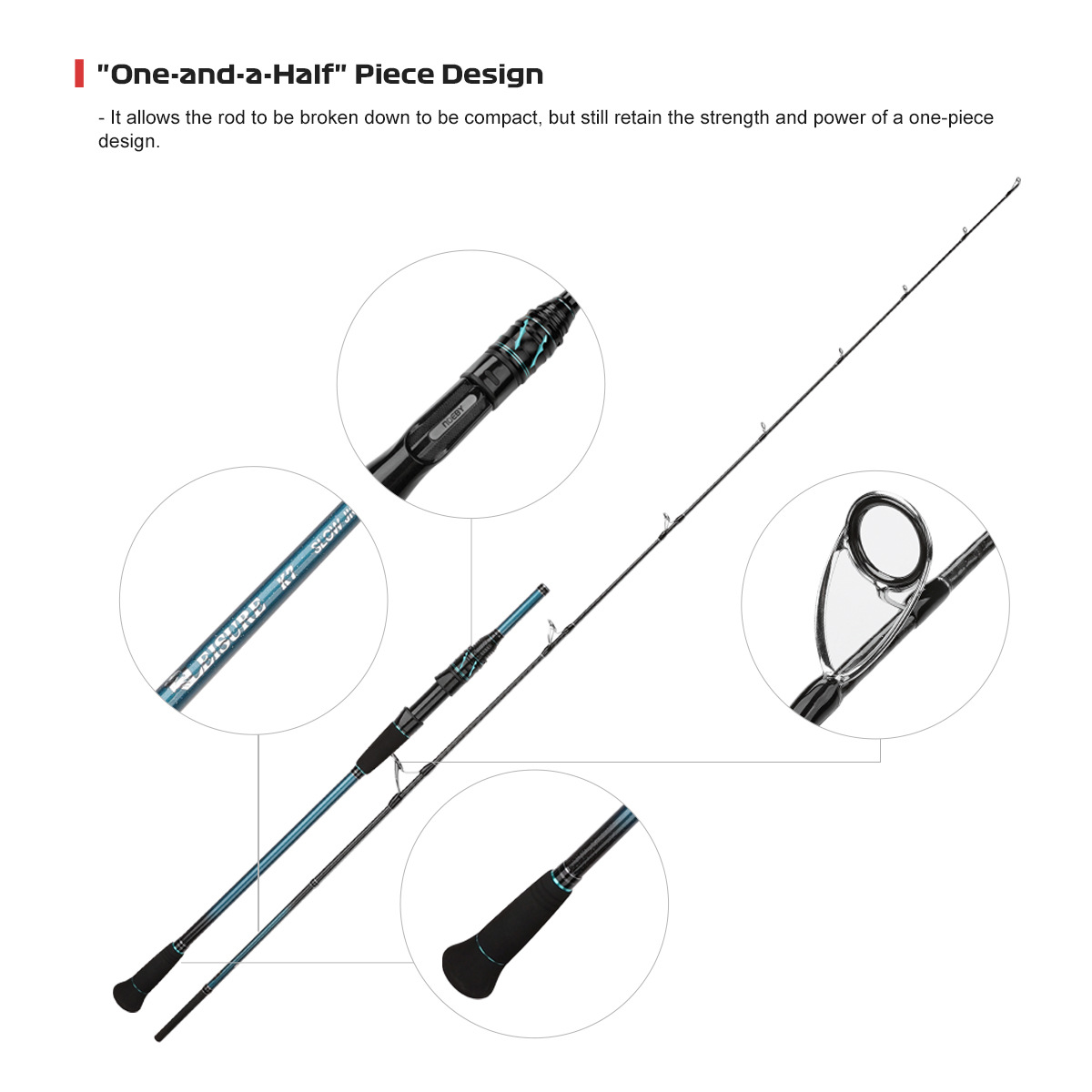 23 Carbon Slow Shaking Fishing Rod K7 Large Fishing Power Offshore Boat Fishing Light 1.8m-1.96m – Fishing Rod – view 3