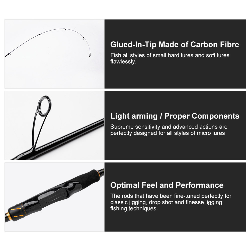 JIG Luya Rod Carbon Soft Worm Lead Hook Fishing Rod Straight Handle 2-Piece Soft Tune Phoenix Tail Front Slightly – Fishing Rod – view 5