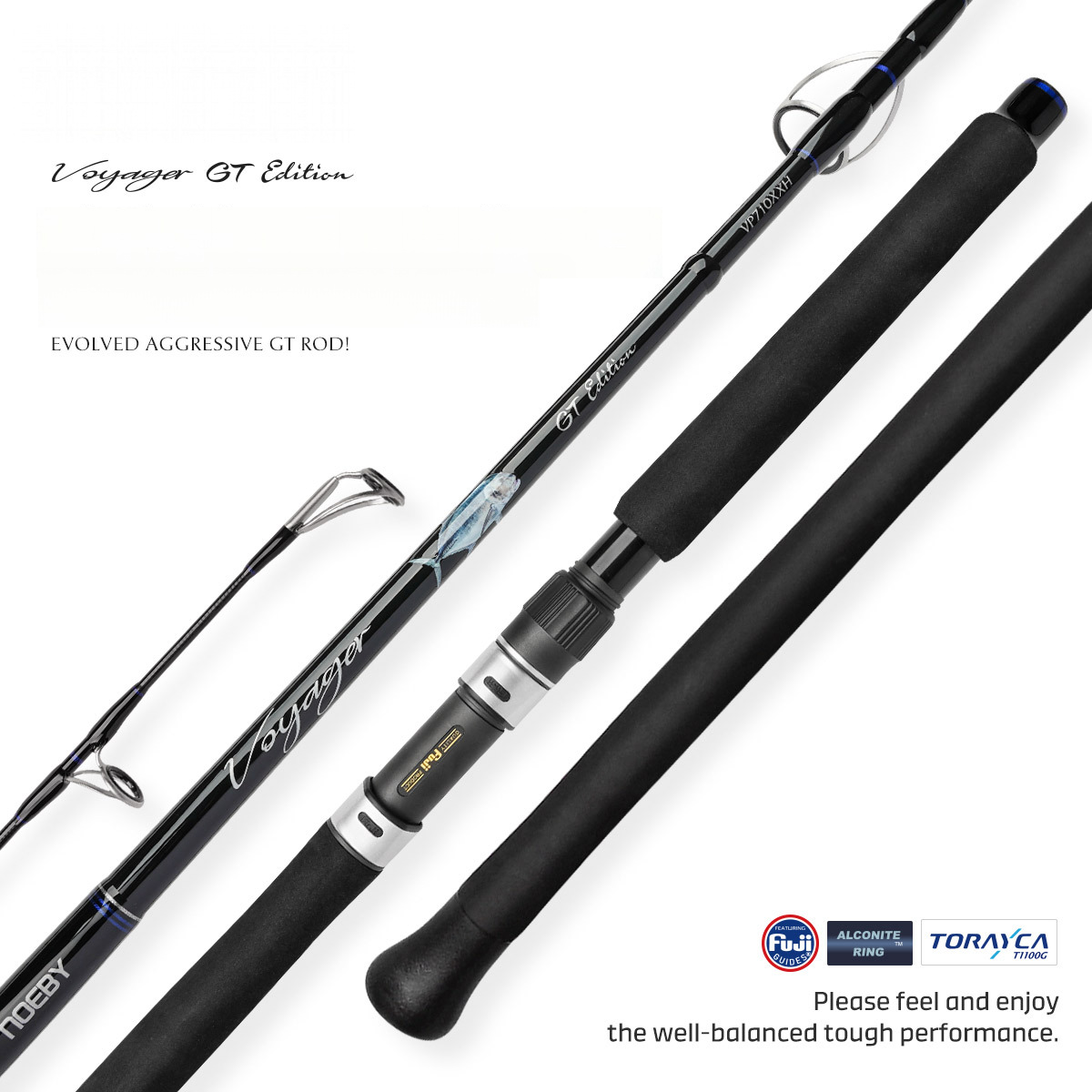 For Carbon 2.39m Heavy Duty Sea Fishing Rod for GT Long Casting & Wave Casting – Fishing Rod – view 1