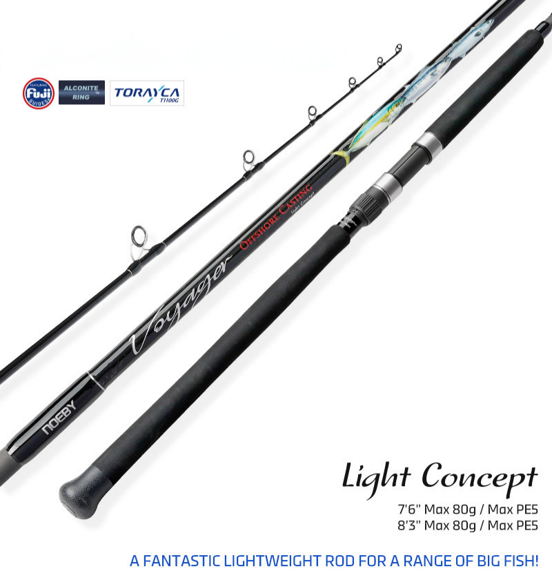 Carbon Light Wave Climbing Pencil Fishing Rod Straight Handle Hard Action GT Boat Fishing 2.51m/2.29m Golden Gun – Fishing Rod – view 1