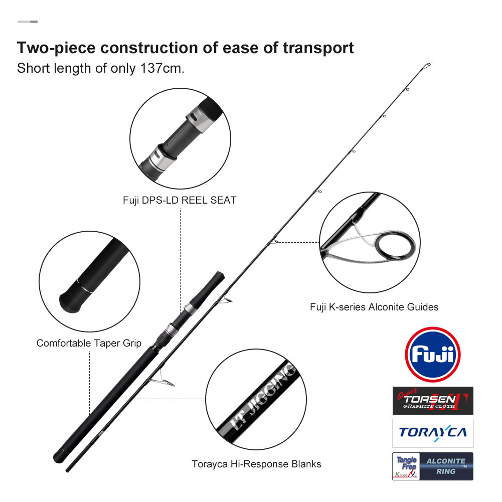 LT Lightweight Carbon Sea Fishing Fast Pulling Boat Fishing Rod 1.91m – Fishing Rod – view 5