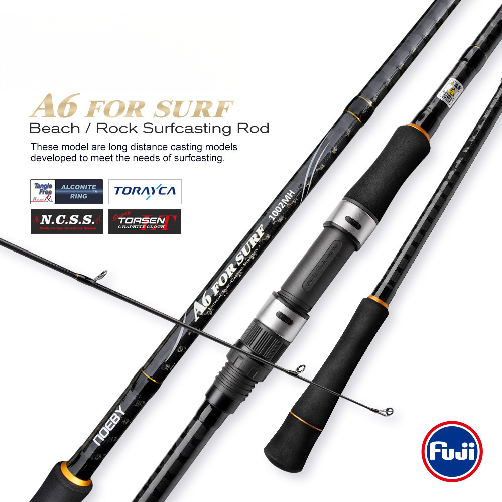 A6SURF Carbon Surfcasting Rod 2-Piece Straight Handle Luya Shore Cast Plate All Fuji M/MH Hard Action Fishing Rod – Fishing Rod – view 3