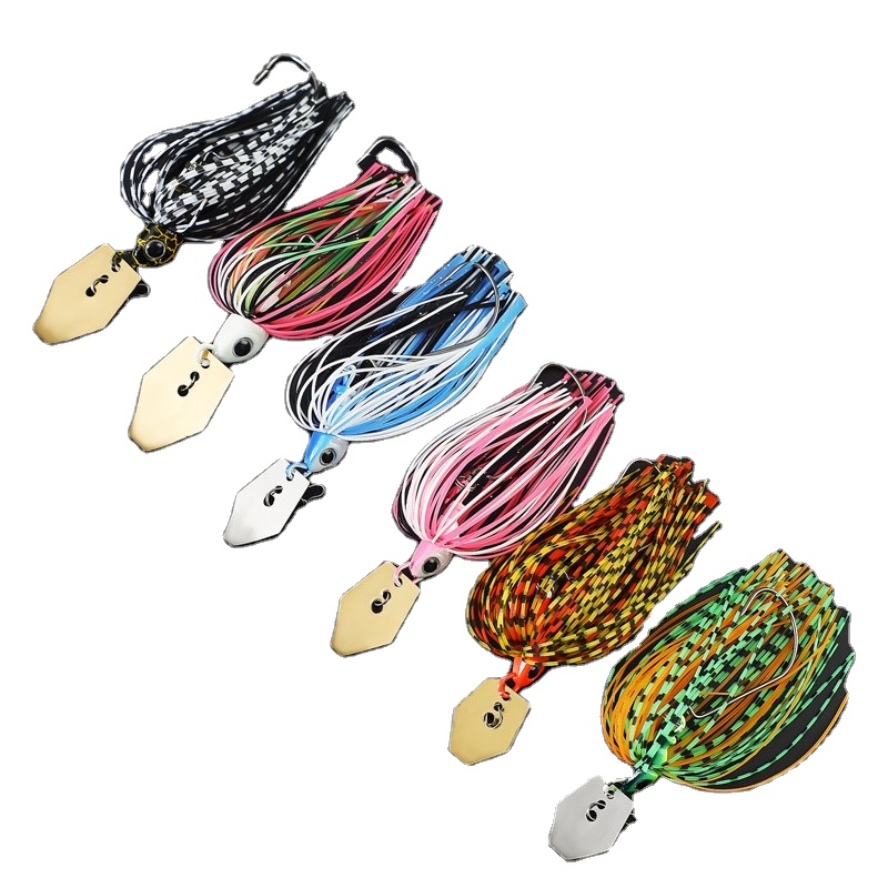 Factory Wholesale Stainless Steel Sequin Jig Water Baffle Bearded Lure Artificial Bait Hooks 7g 9g 11g 18g 21g Fish – Spoon & Spinner – view 1