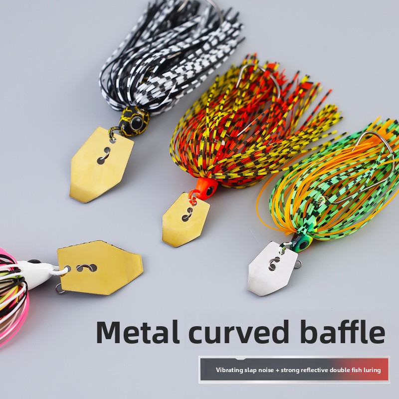 Factory Wholesale Stainless Steel Sequin Jig Water Baffle Bearded Lure Artificial Bait Hooks 7g 9g 11g 18g 21g Fish – Spoon & Spinner – view 4