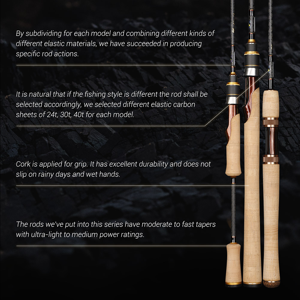 Wuji Soft Carbon Fishing Rod with Fuji Guide Ring Soft Tune Action for Stream Lure Fishing – Fishing Rod – view 4