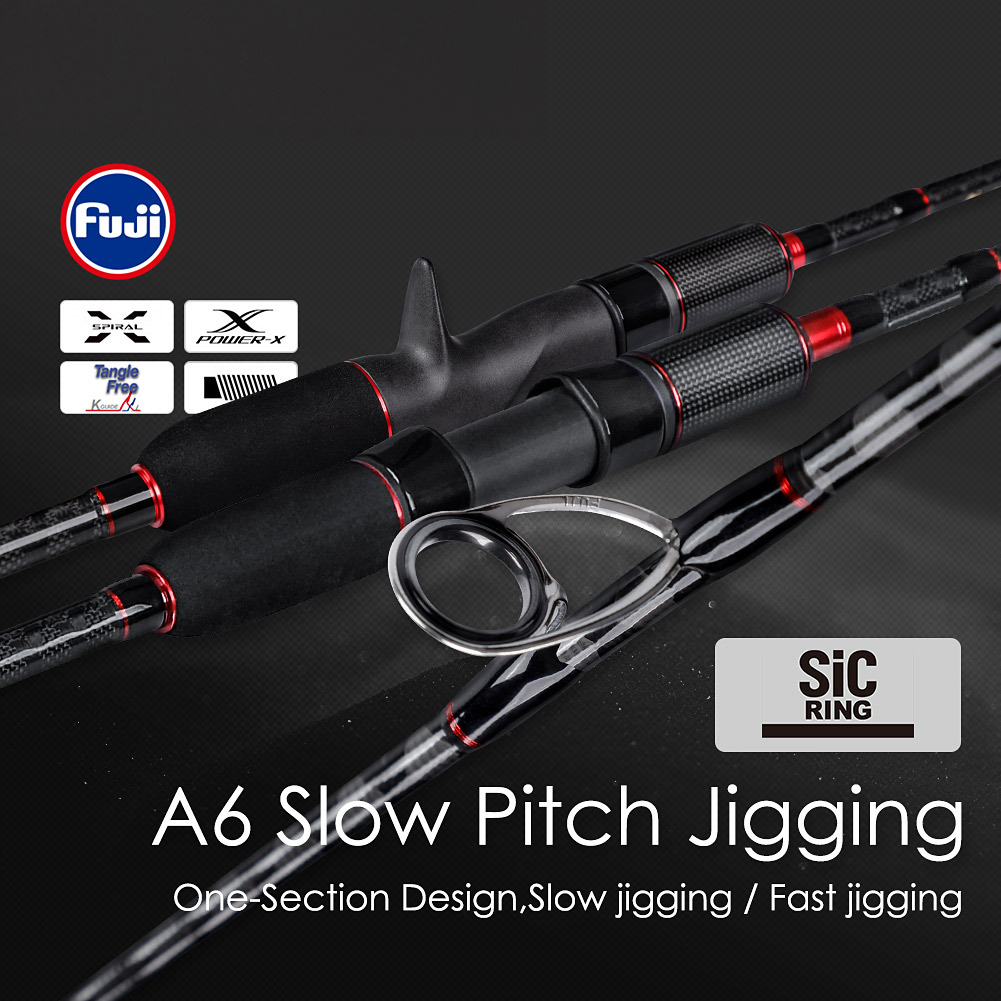 Wuji A6 Single Slow Shaking Iron Rod Fishing Rod Boat Fishing Carbon Rod 148g Hard Slow & Fast Jigging Gear – Fishing Rod – view 5