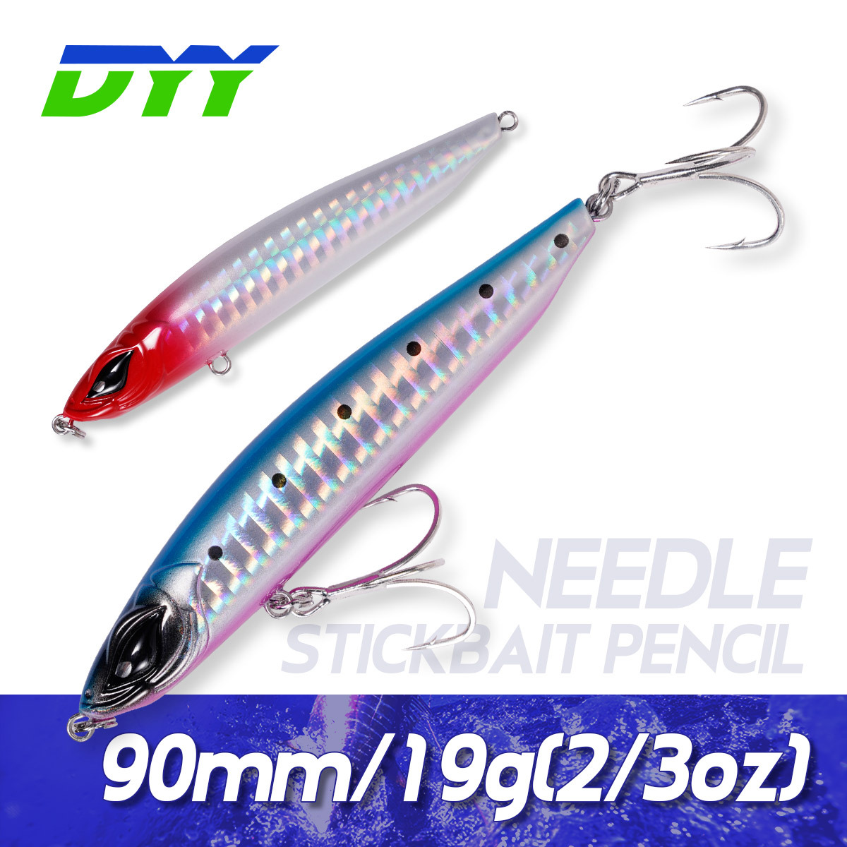 For Nobby's Long-Cast Submerged Pencil Luya Bait 90mm 19g Plastic Artificial Hard Bait Without Hooks for Freshwater Fish – Hard Lure – view 5