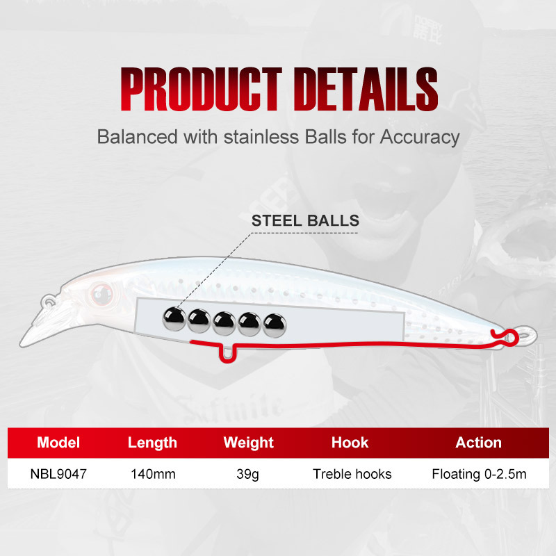 For Lure Minnow Lure Bait Golden Gun Foreign Trade Minnowlure Sea Fishing Hard Bait False Bait Stainless Steel Saltwater Fish – Minnow – view 3