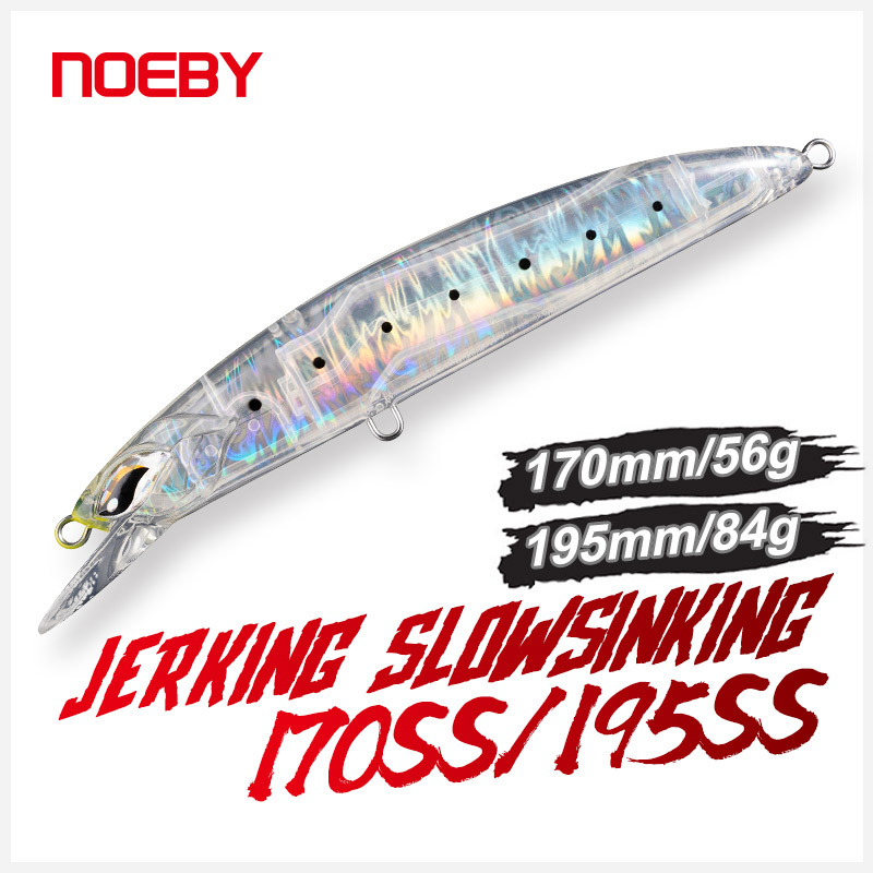 For Nobby Large Mino Luya Bait Deep Sea Towing Fishing Bait Sea Fishing Slow Sinking Plastic Hard Bait Hooks Saltwater Fish – Hard Lure – view 4