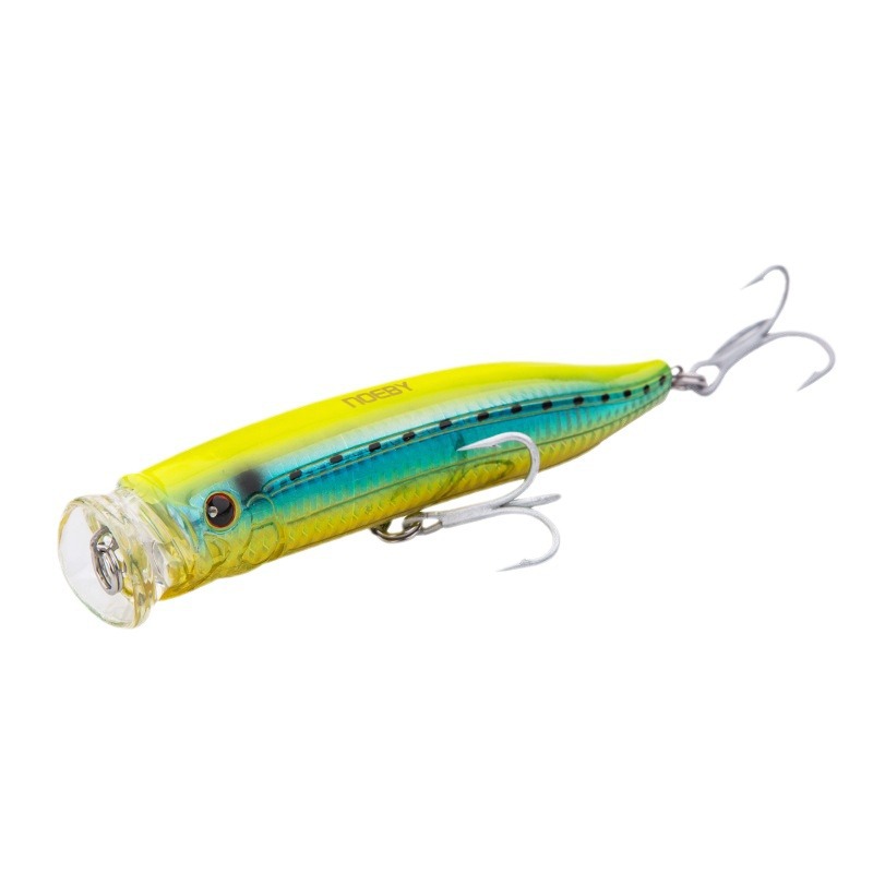 For Nobby Sea Fishing Surface System Wave Climbing Artificial Hard Bait 150mm54g Luya Popperlure Stainless Steel Golden Gun GT – Hard Lure – view 1