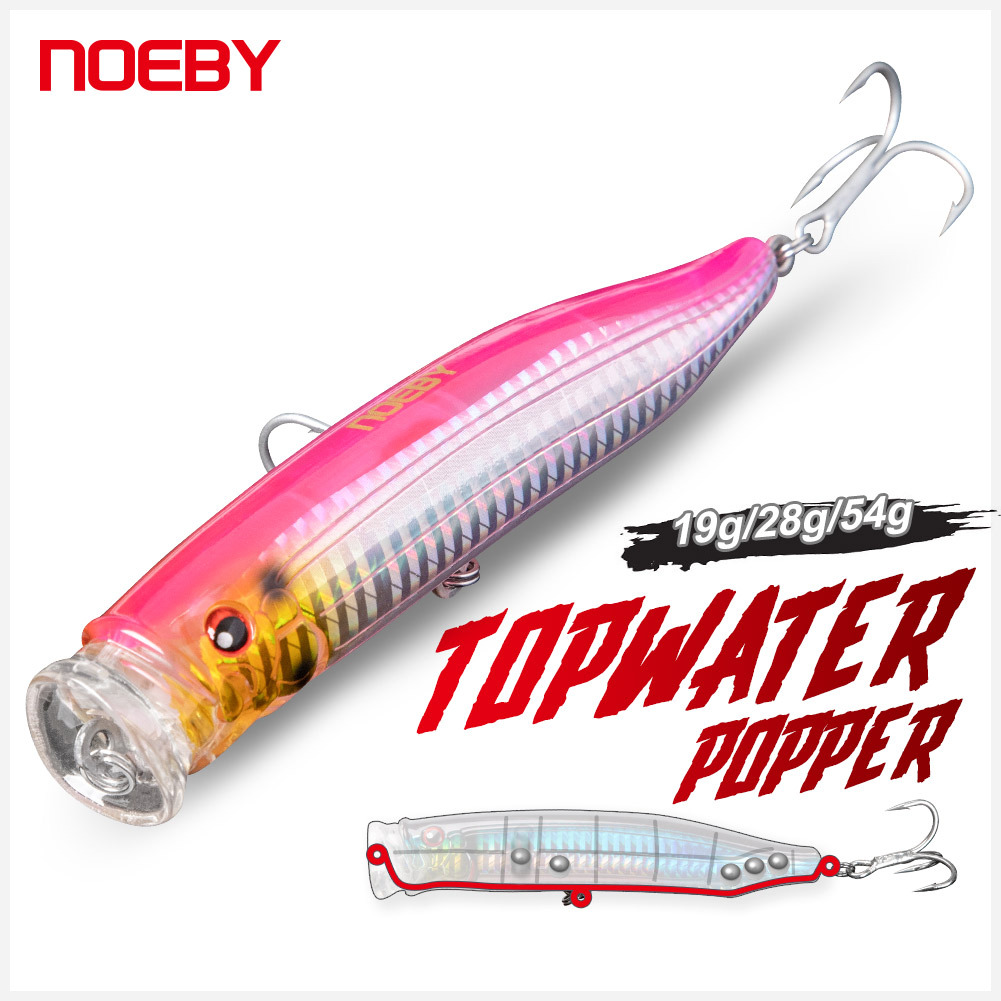 For Nobby Sea Surface Wave Climbing Artificial Hard Bait 120mm 29g Luya False Surface Topwater Popper ABS Golden Gun GT – Hard Lure – view 2