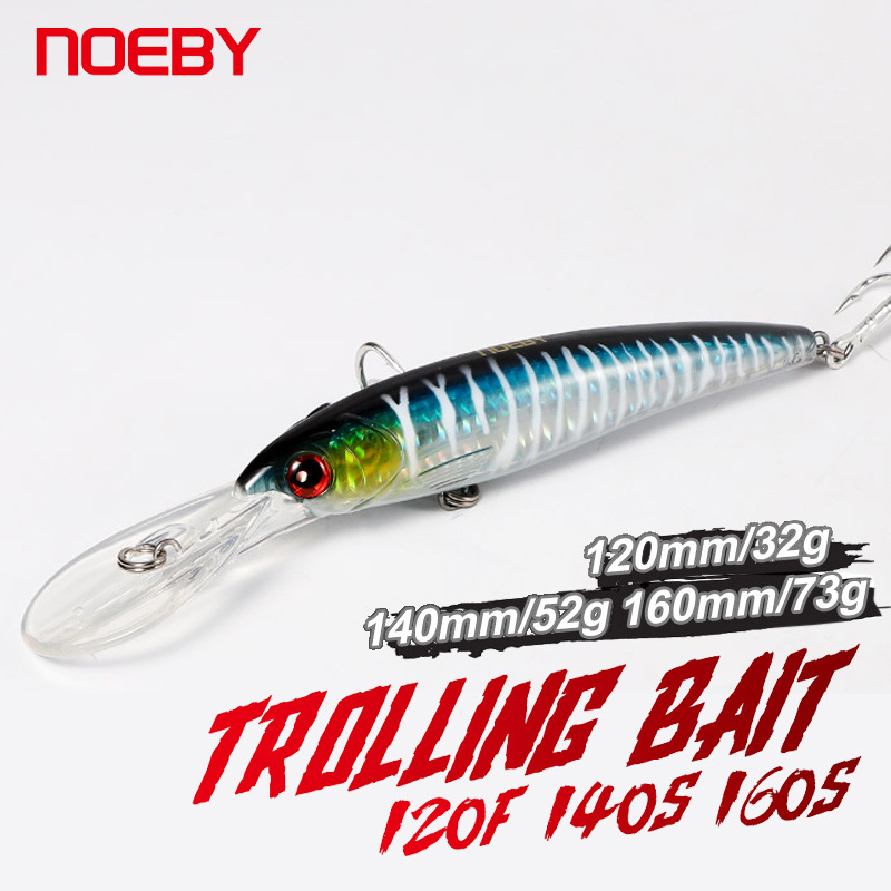 For Nobby Sinking Luya Bait 16cm73g Deep Diving Sea Fishing Boat Fishing Hard Bait Trolling Mino Fake Bait Saltwater Fish – Hard Lure – view 5