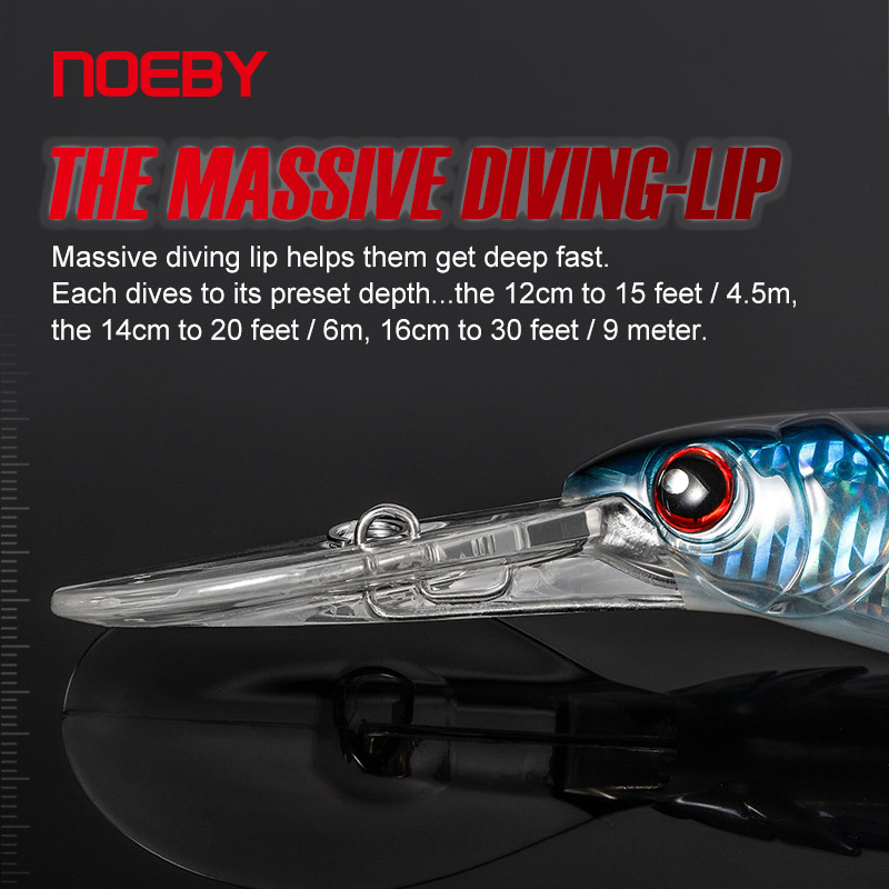 For Nobby Sinking Luya Bait 16cm73g Deep Diving Sea Fishing Boat Fishing Hard Bait Trolling Mino Fake Bait Saltwater Fish – Hard Lure – view 2