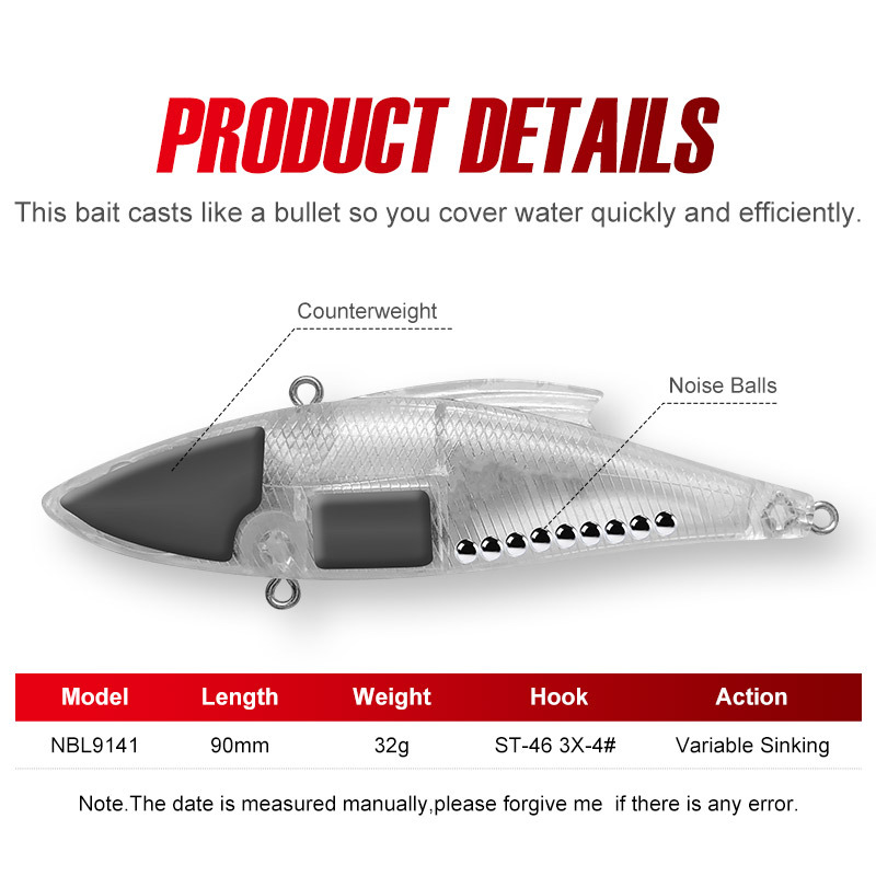For Nobie Artificial Hard Bait Stainless Steel Vibration Bionic Bait Fishing Supplies – Hard Lure – view 2