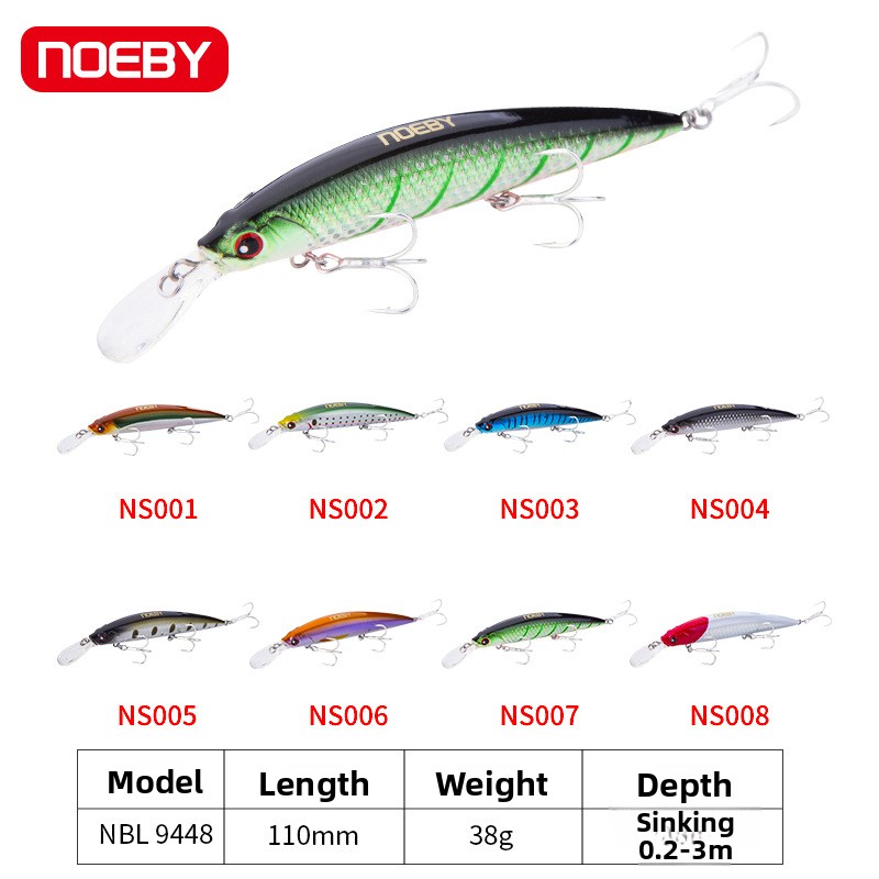 For Nobi Luya Sea Bass Sea Fishing Mino Bait ABS Hard Bait 110mm 36g False Bait Fishing Gear Wholesale – Hard Lure – view 3
