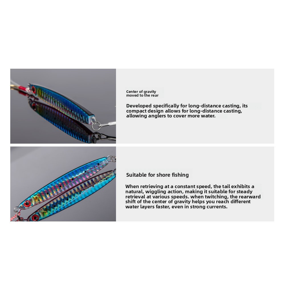 For Nobby Lua Lead Iron Plate Artificial Hard Bait for Saltwater Fish Far Cast Bionic Fishing Gear Wholesale – Hard Lure – view 2